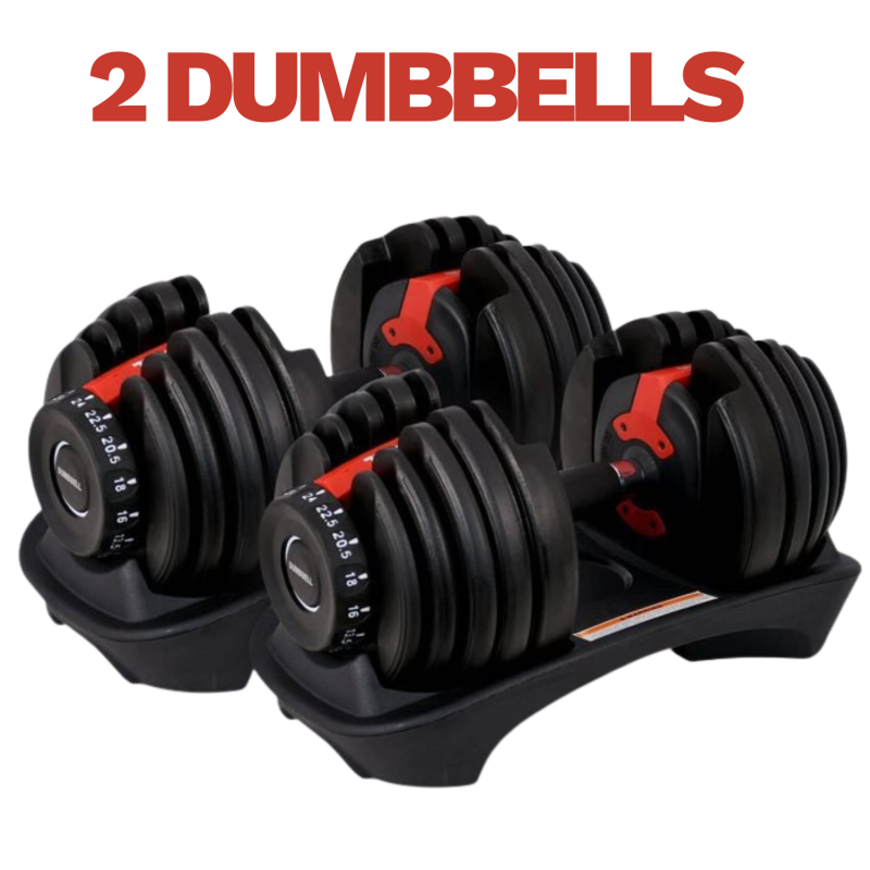 24kg adjustable dumbbell set