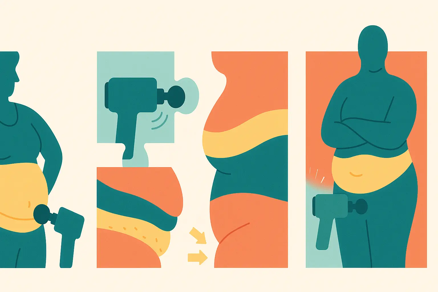 can massage guns break down fat