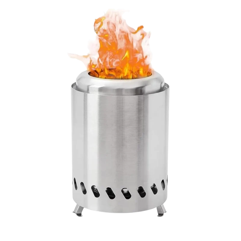 μικρή άκαπνη εστία φωτιάς