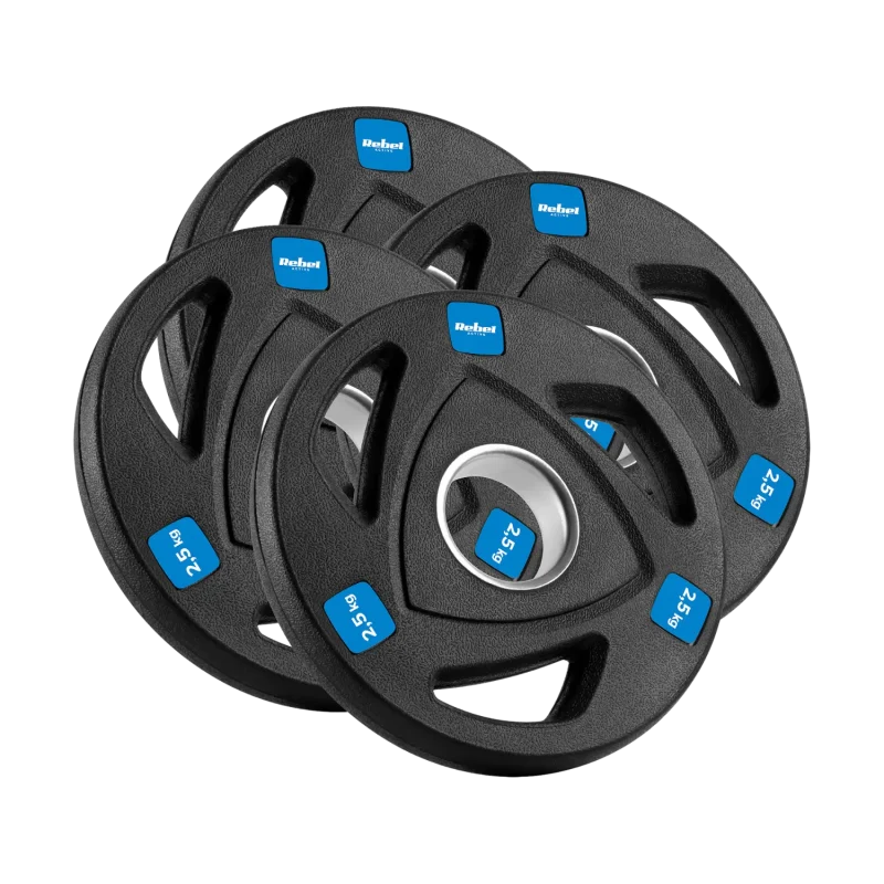 Rebel Active 30kg Cast Iron Olympic Weight Plate Set