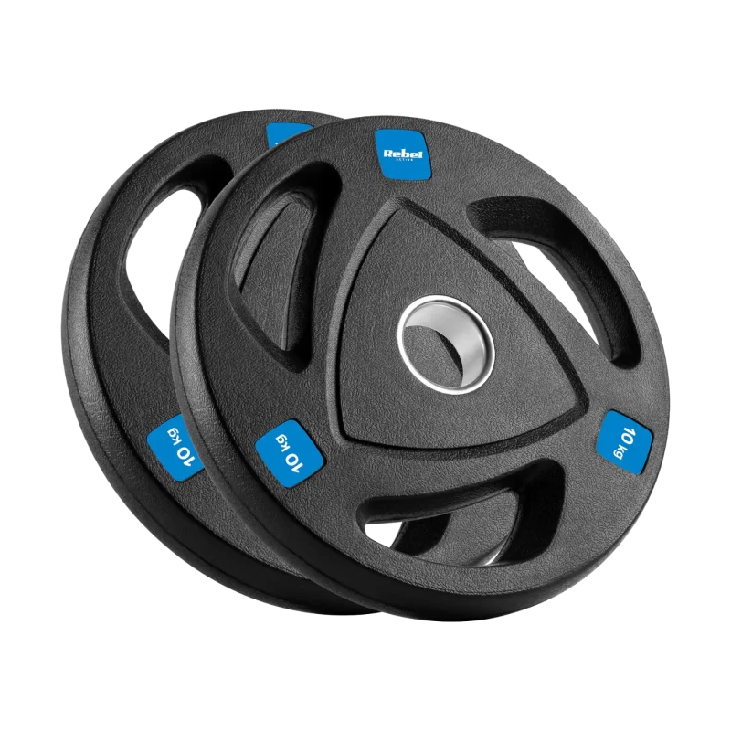 Rebel Active 50kg Cast Iron Olympic Weight Plate Set