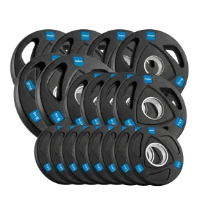 Rebel Active 80kg Cast Iron Olympic Weight Plate Set