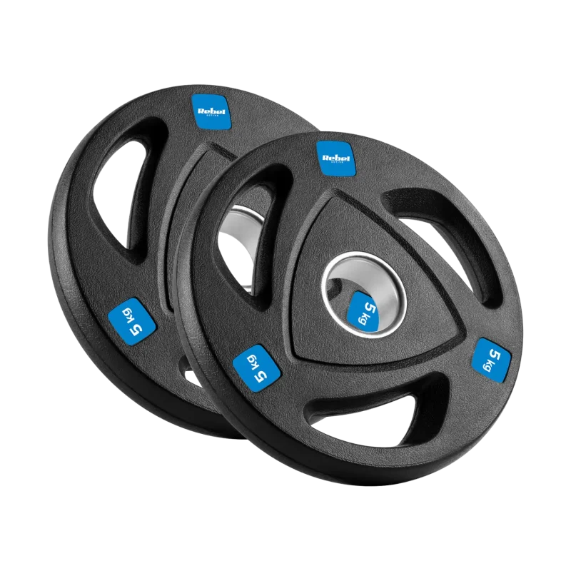 Rebel Active 80kg Cast Iron Olympic Weight Plate Set