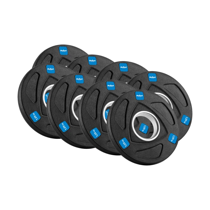 Rebel Active 80kg Cast Iron Olympic Weight Plate Set