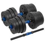 30kg bitumen adjustable dumbbell set